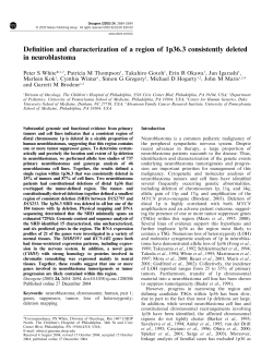 Definition and characterization of a region of 1p36.3