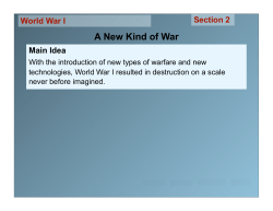 A New Kind of War - Elliott County Schools