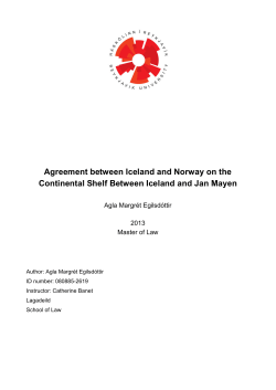 Agreement between Iceland and Norway on the
