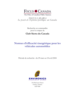 Club Sierra du Canada Normes d`efficacit&eacute; &eacute;nerg&eacute;tique pour les