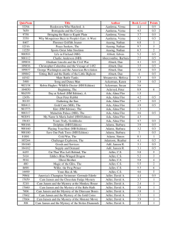 AR List by Author - Hamilton County Department of Education