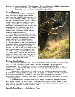 Changes in Aerobic Fitness 2002