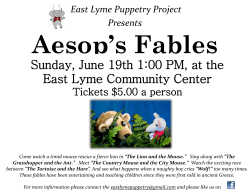 Sunday, June 19th 1:00 PM, at the East Lyme Community Center