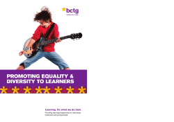 Promoting equality and diversity to learners