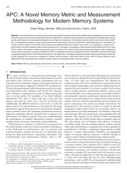 APC: A Novel Memory Metric and Measurement