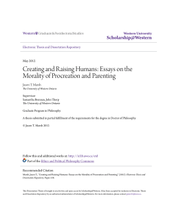 Creating and Raising Humans