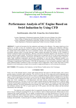 Performance Analysis of IC Engine Based on Swirl Induction by