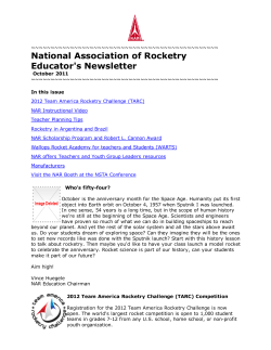 October 2011 - National Association of Rocketry