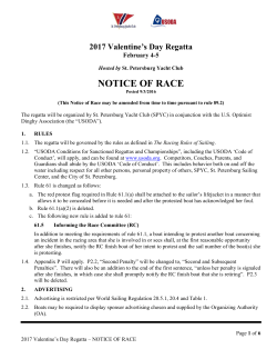 notice of race