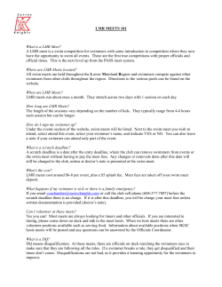 LMR MEETS 101 What is a LMR Meet?