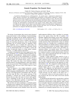 Osmotic Propulsion: The Osmotic Motor
