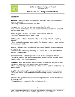 ESLPod 343 Guide - Englis As A Second Language