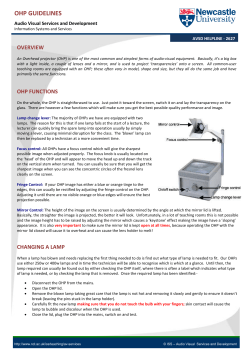 OHP Instructions