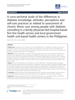 A cross-sectional study of the differences in diabetes knowledge