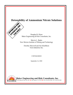 Detonability of Ammonium Nitrate Solutions