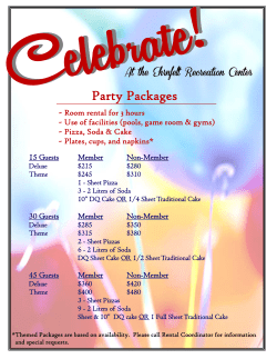 our `Celebrate` packages