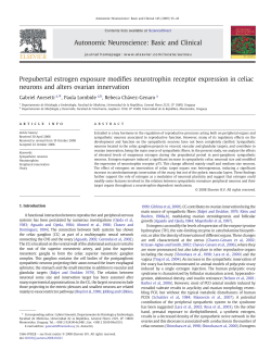 Prepubertal estrogen exposure modifies neurotrophin receptor