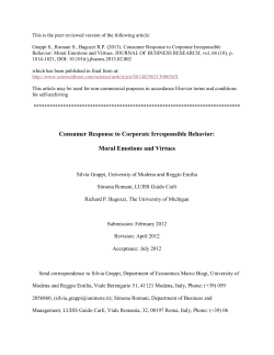 Consumer Response to Corporate Irresponsible