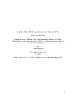 Long-Term Effects of the Synergistic Interaction of Cisplatin and
