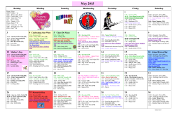 May 2015 - Sunshine Retirement Living