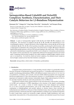 Iminopyridine-Based Cobalt(II) and Nickel(II) Complexes: Synthesis
