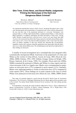 Skin Tone, Crime News, and Social Reality