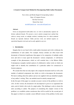 A Generic Unsupervised Method for Decomposing Multi