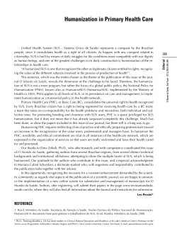 Humanization in Primary Health Care