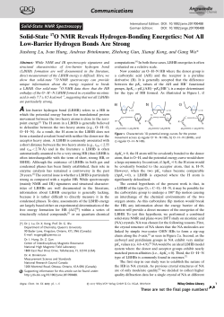 Solid‐State 17O NMR Reveals Hydrogen‐Bonding Energetics: Not