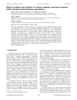 Effect of rotation and vibration on nuclear magnetic resonance