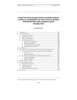 athletes with disabilities in school sports