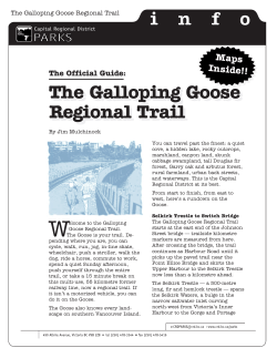 Official Guide - Galloping Goose Trail