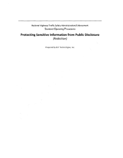to view NHTSA`s Redaction Policy