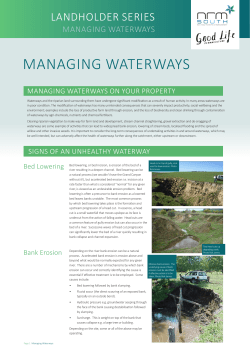 Managing Waterways