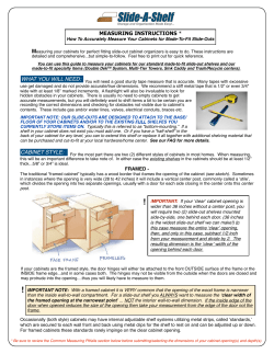 Measuring Guide - All Products - Slide-A