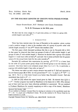 On the soluble length of groups with prime