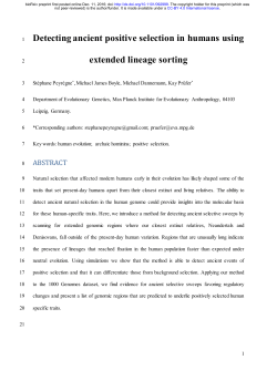 Detecting ancient positive selection in humans using extended