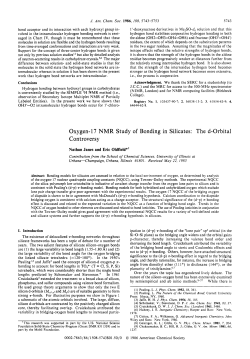 Oxygen-17 NMR Study of Bonding in Silicates
