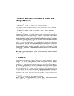 Automatic 3D Mesh Generation for A Domain with Multiple Materials