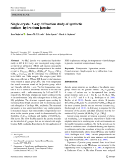 Single-crystal X-ray diffraction study of synthetic sodium&ndash;hydronium