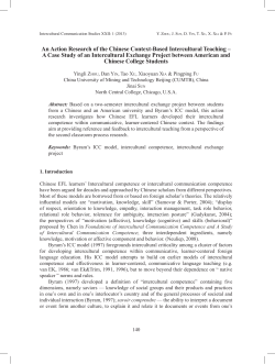 An Action Research of the Chinese Context