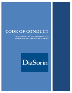 DiaSorin Code of Conduct