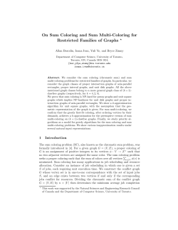 On Sum Coloring and Sum Multi-Coloring for Restricted Families of