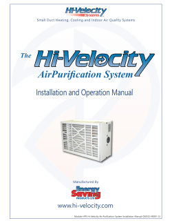 Manual - Energy Saving Products LTD.