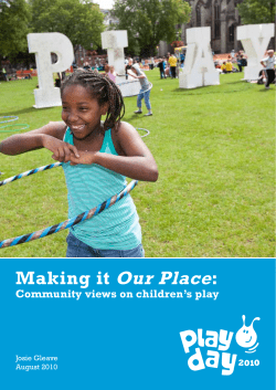 Making it Our Place: A literature review