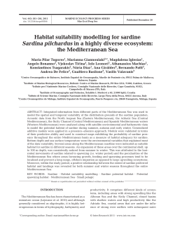 Habitat suitability modelling for sardine Sardina pilchardus in a