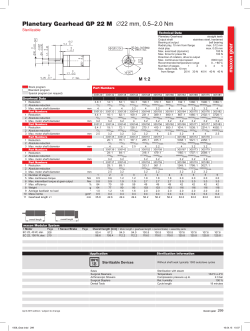 Planetary Gearhead GP 22 M &empty;22 mm, 0.5&ndash;2.0 Nm