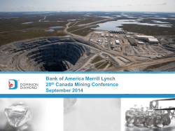 2014 BOA Merrill Lynch Canada Mining Conference