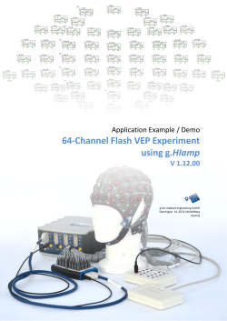 64-Channel Flash VEP Experiment using g.HIamp