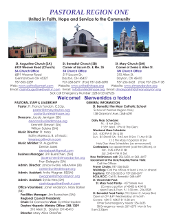 Read Current Bulletin - St. Mary Catholic Church | Dayton, OH 45410